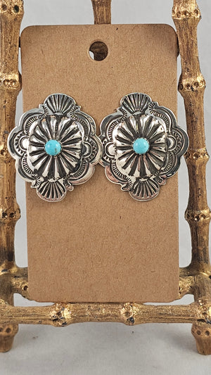 Concho earrings - ALBUQUERQUE PAWN SHOP
