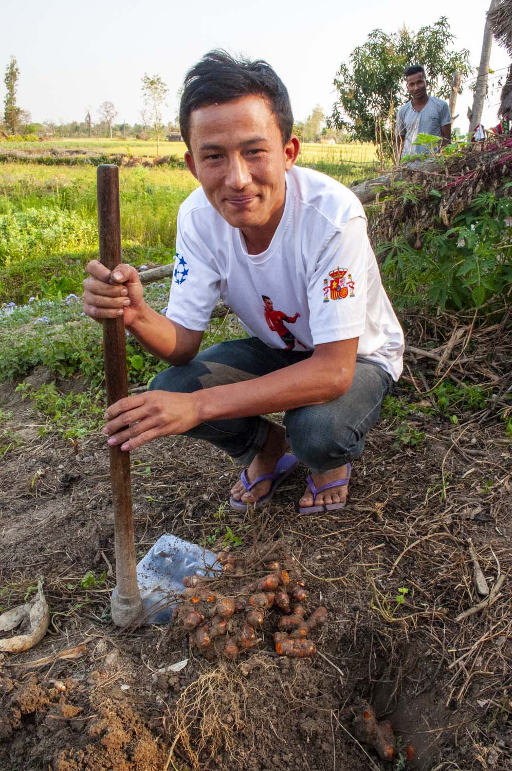 Producteur d'épices au Népal avec qui nous collaborons