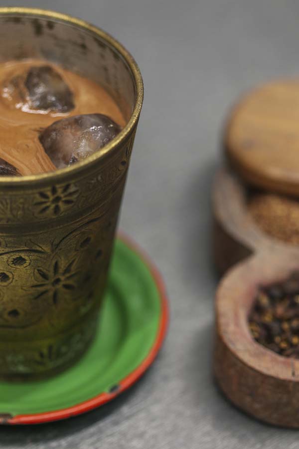 Cocktail cacao, sumac et timur, par Epices Shira