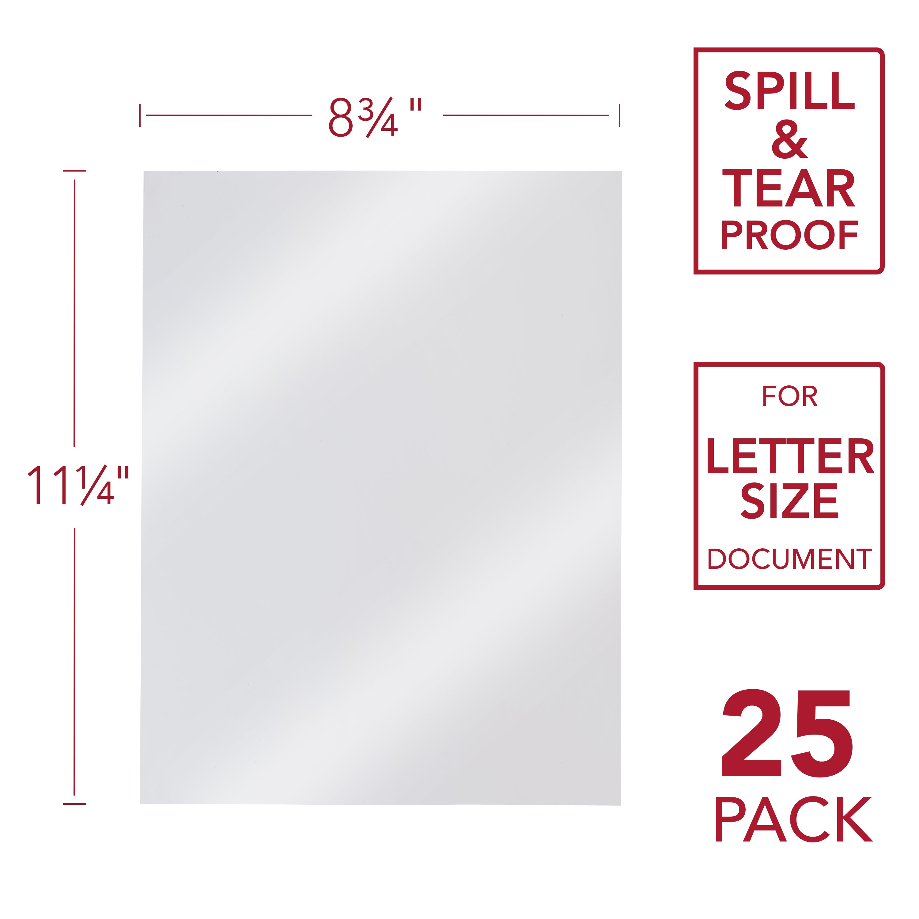 8-3/4 x 11-1/4 Rounded Corners Clear Frost Finish Binding Covers
