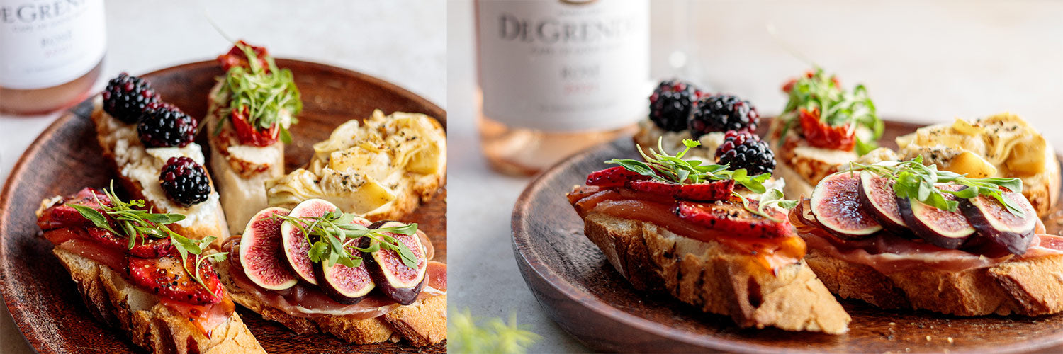 De Grendel Wines Rose Bruschetta Board