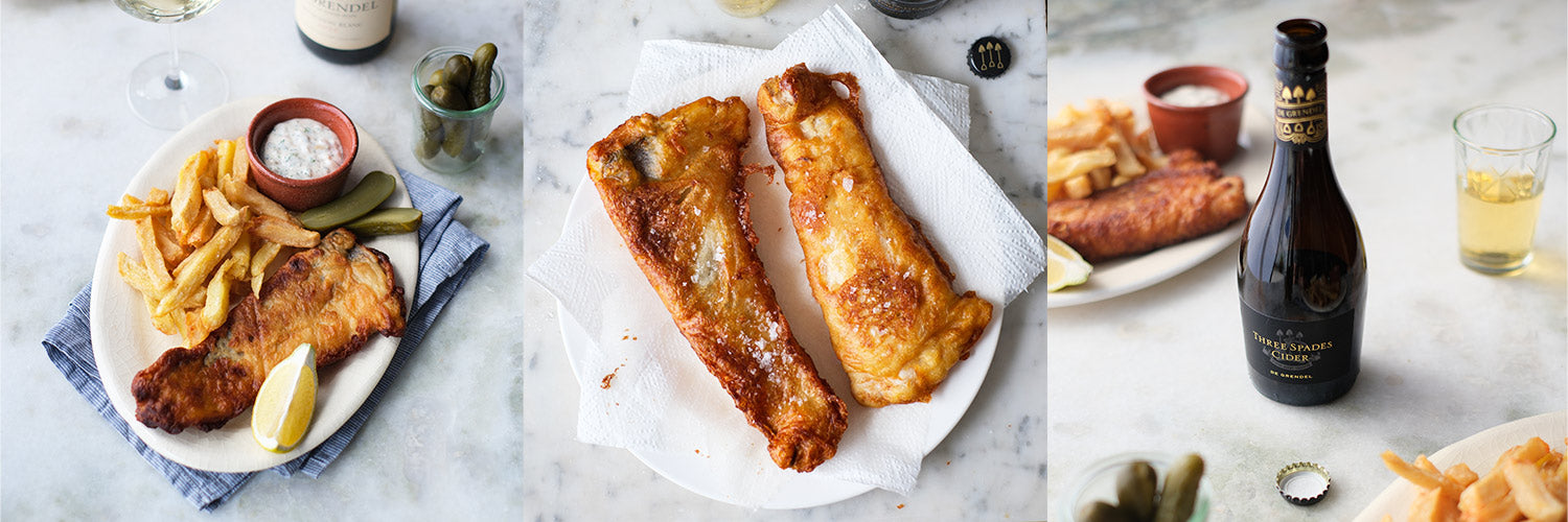 De Grendel Cider Batter Fish and Chips Sauvignon Blanc Recipe