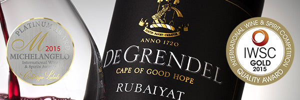 De Grendel Rubaiyat IWSC and Michelangelo Awards