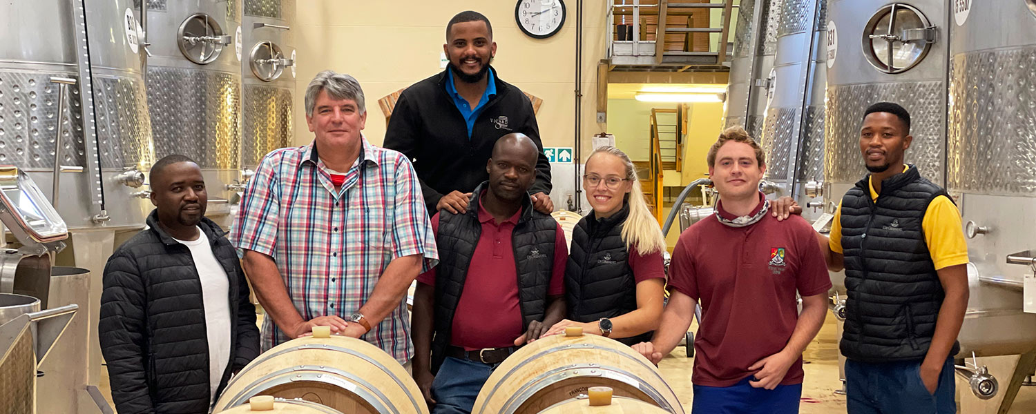 De Grendel Wines Cellar Harvest Report 2021 Team