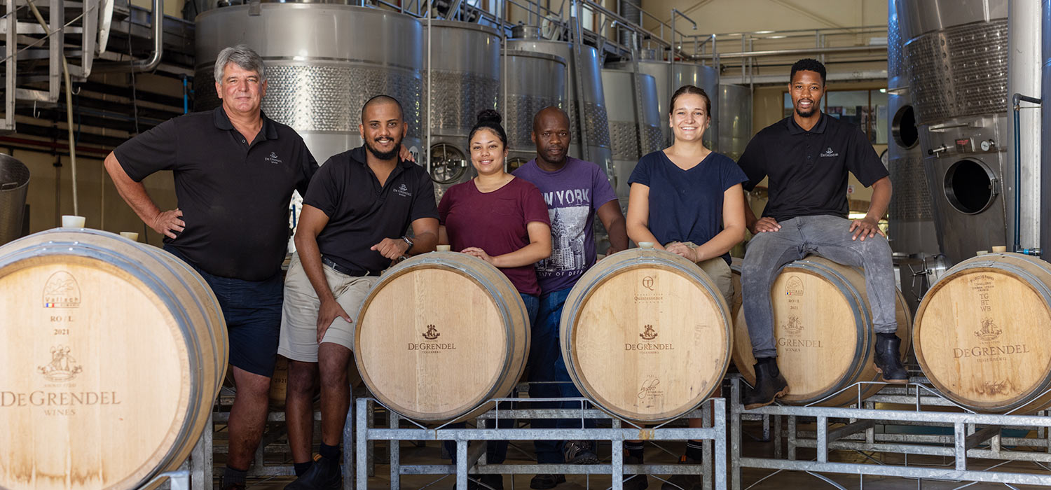 De Grendel Wines Harvest 2022 Cellar Team