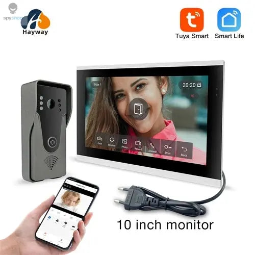 1080P Video intercom System DoorPhone for Home TUYA Wireless WiFi Smart with Infrared night vision doorbell Motion detection Spy-shop.com