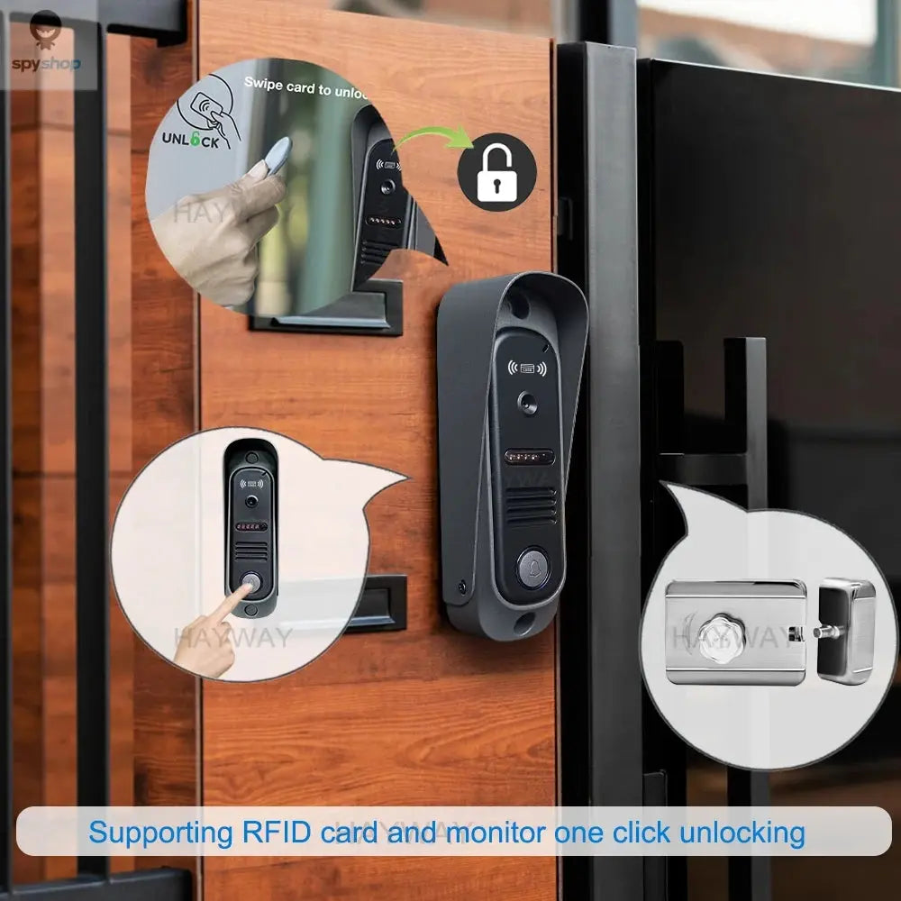 1080P Video intercom System DoorPhone for Home TUYA Wireless WiFi Smart with Infrared night vision doorbell Motion detection Spy-shop.com