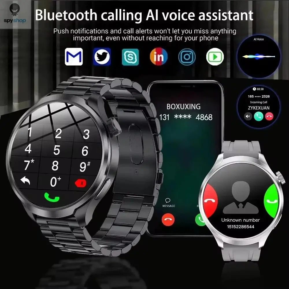 2025 New For HUAWEI Outdoor Sports Smart Watch Men AMOLED Screen NFC GPS Compass Heart rate Waterproof Bluetooth Call SmartWatch Spy-shop.com