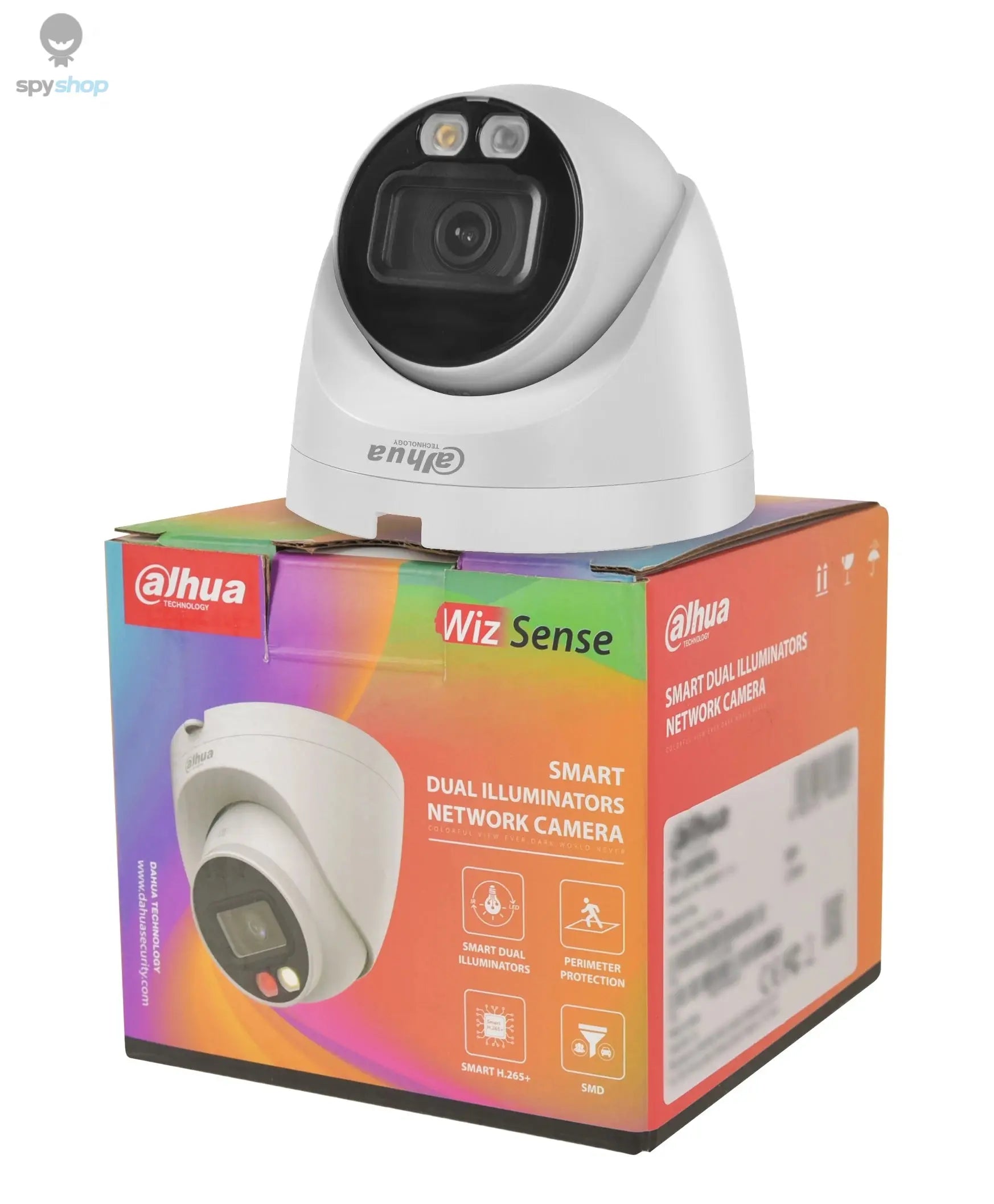 Dahua 8MP IP Camera 4K PoE IPC-HDW2849T-S-IL Mini Dome Built-in Mic IP67 Smart Dual Light Ful-Color IR Surveillance Video IPC Spy-shop.com