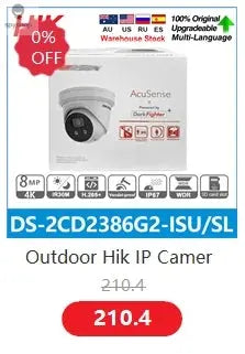 Dahua 8MP IP Camera 4K PoE IPC-HDW2849T-S-IL Mini Dome Built-in Mic IP67 Smart Dual Light Ful-Color IR Surveillance Video IPC Spy-shop.com