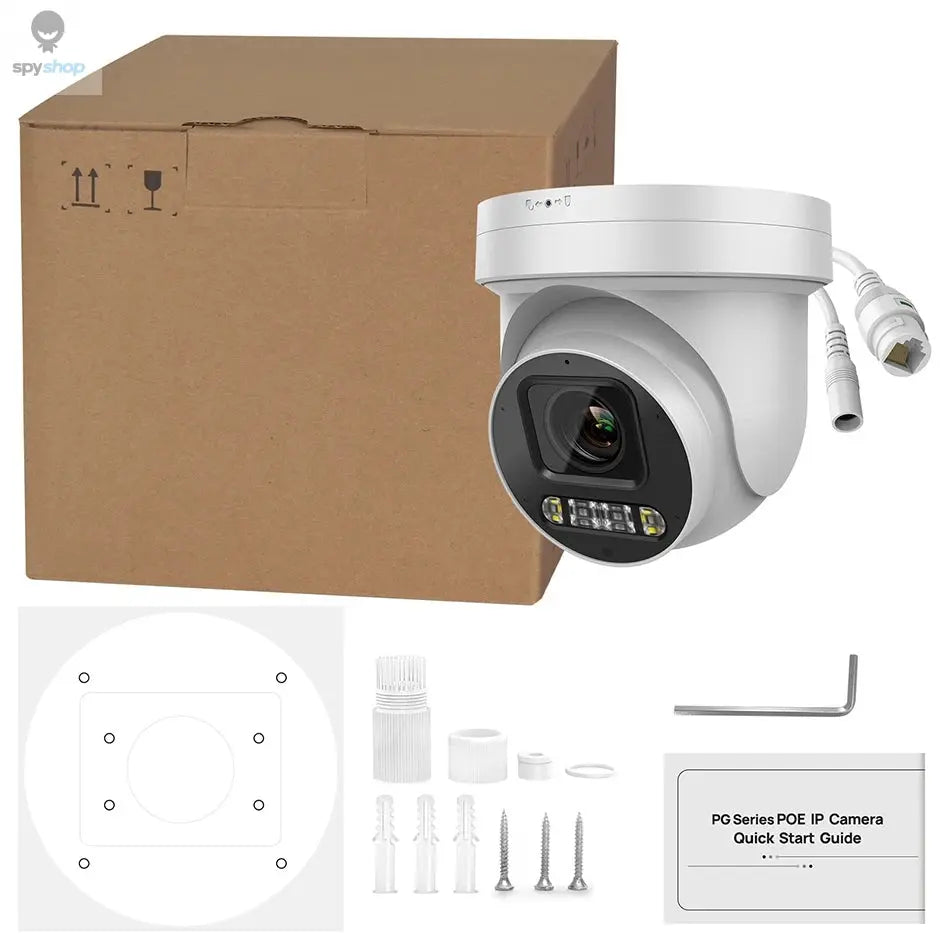 Hikvision Compatible 8MP ColorVu PTZ IP Camera 5X Zoom PoE 2-way Audio SD Card slot Surveillance IP Camera APP Remote Spy-shop.com