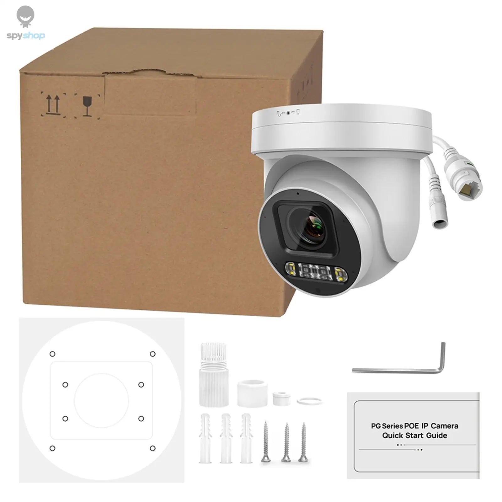 Hikvision Compatible 8MP ColorVu PTZ IP Camera 5X Zoom PoE 2-way Audio SD Card slot Surveillance IP Camera APP Remote Spy-shop.com
