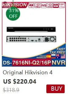 Hikvison 8MP 4K POE ColorVu IP Camera DS-2CD2687G2T-LZS IP67 IK10 AcuSense Motorize Varifocal Bullet 4X Zoom Home Surveillance Spy-shop.com