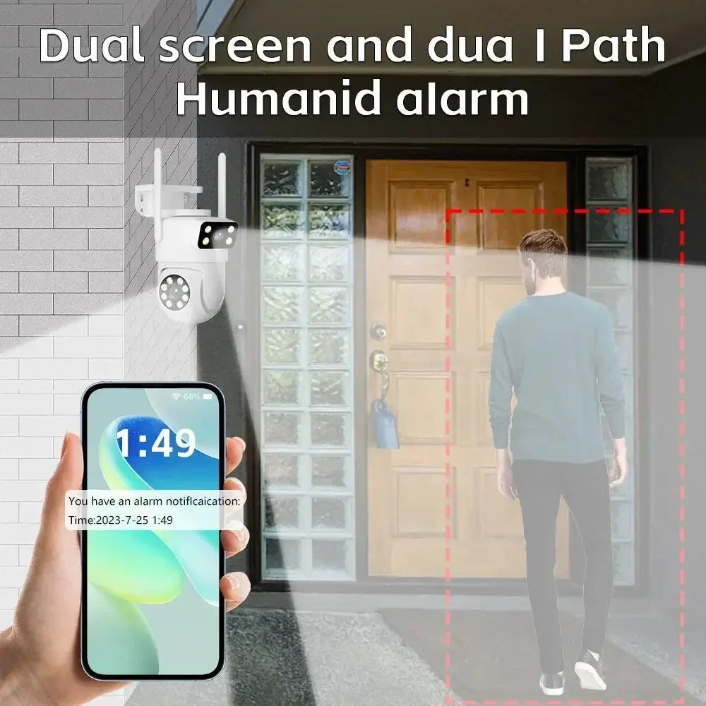 4K 8MP Dual Lens PTZ WIFI Camera Full HD Dual Screen Ai Human Auto Tracking Outdoor 4MP Security Video Surveillance Camera Tuya Spy-shop.com