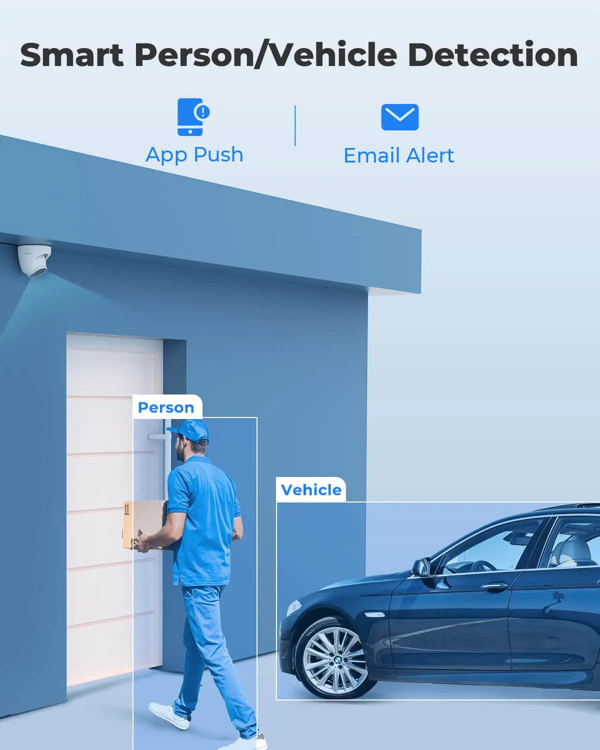 Advanced Surveillance kIT: 8pcs H.265 4K PoE Cameras with Person/Vehicle Detection, 16CH NVR (8MP/4K) and 4TB HDD for 24/7 Recording - RLK16-800D8 Spy-shop.com