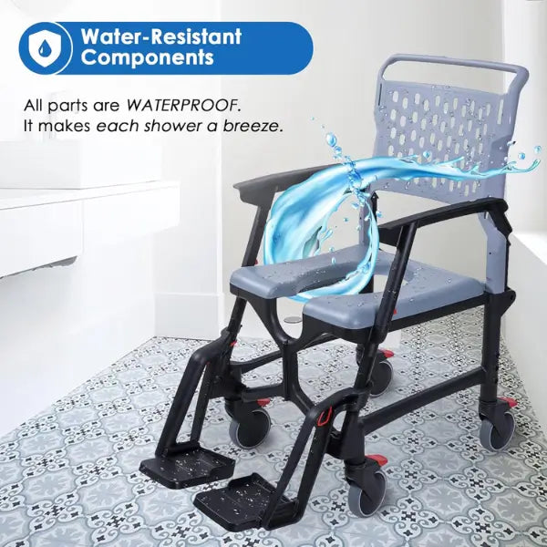 Seatara BathMobile Adjustable Shower and Commode Chair