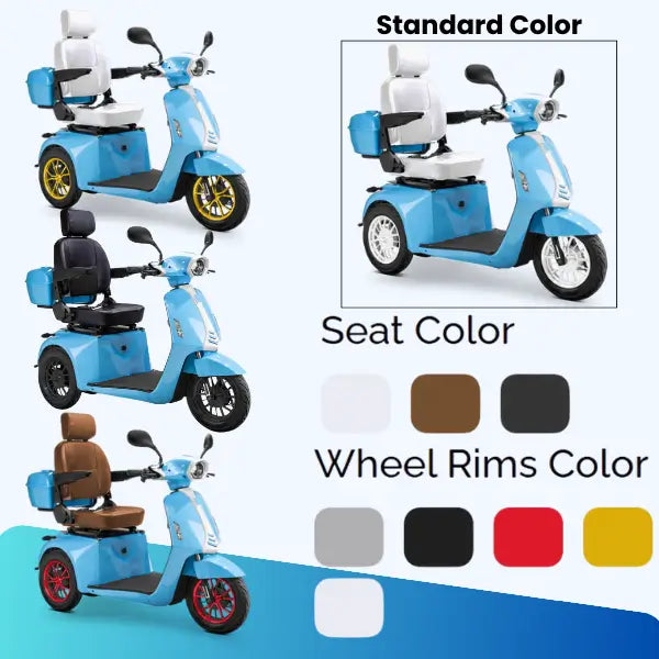 Color Options and Customization for the Bespoke Elite Mobility Scooter