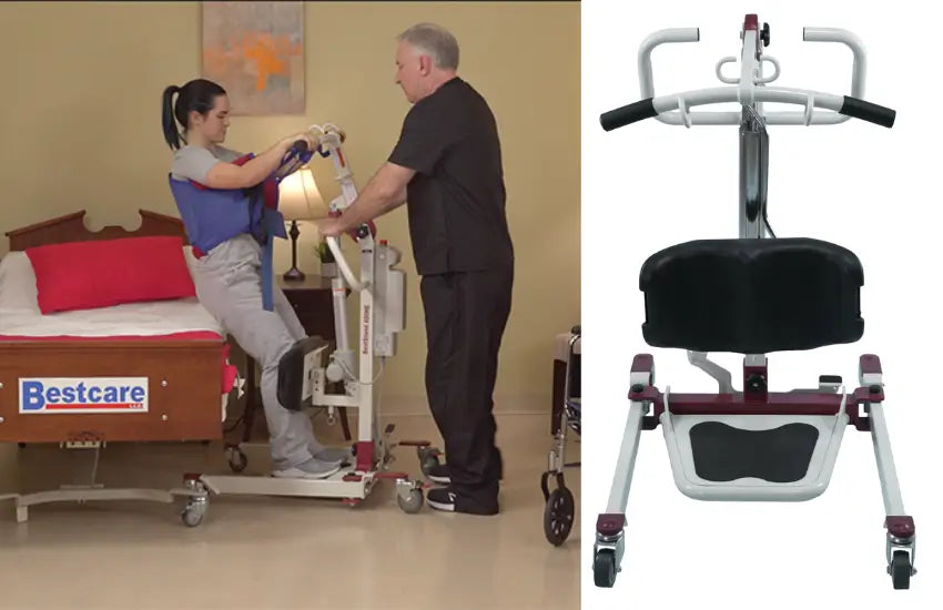 Bestcare BESTSTAND SA400H Mini Sit to Stand Patient Lift - T Bar Design
