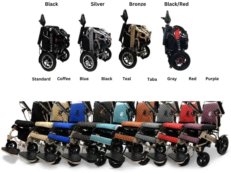 IQ 7000 Wheelchair Color Options and Storage