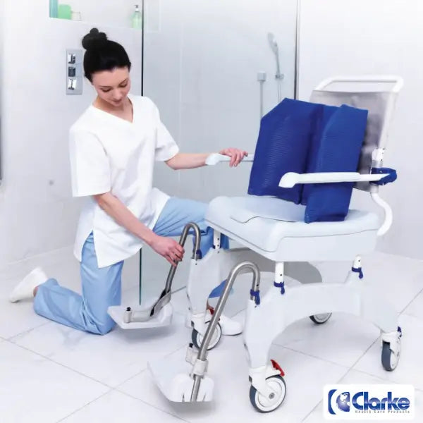 Clarke Health Care ERGOVip Tilt-in-Space Shower Commode Chair-Durable and Easy to Clean