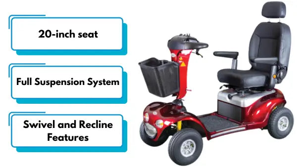 Shoprider Enduro XL4 4-Wheel Scooter - 20 inches seat