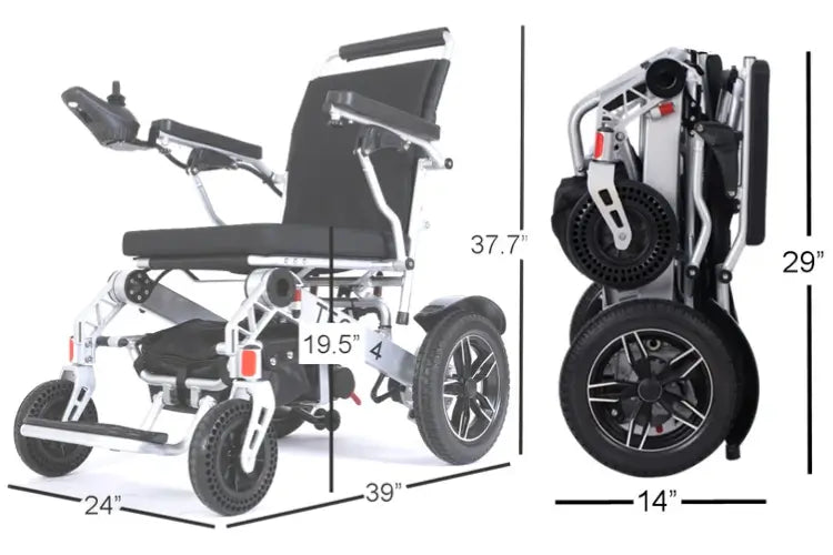 Tech 4 Power Wheelchair Compact and Easy-to-Store