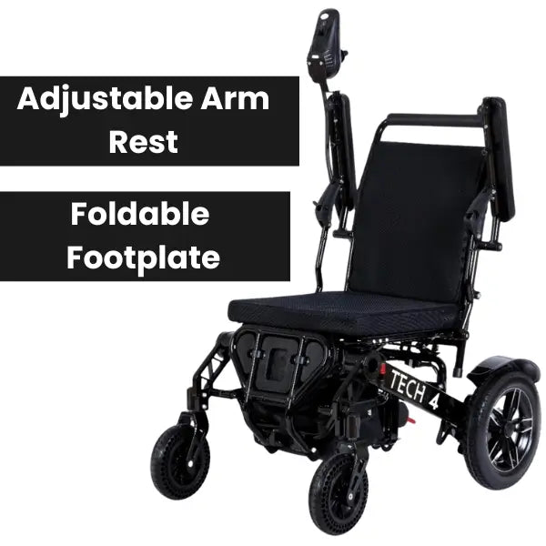 Tech 4 Power Wheelchair Flip-Up Armrests