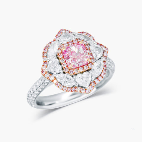 Barry's Jeweler - Color Diamond Ring in Pink