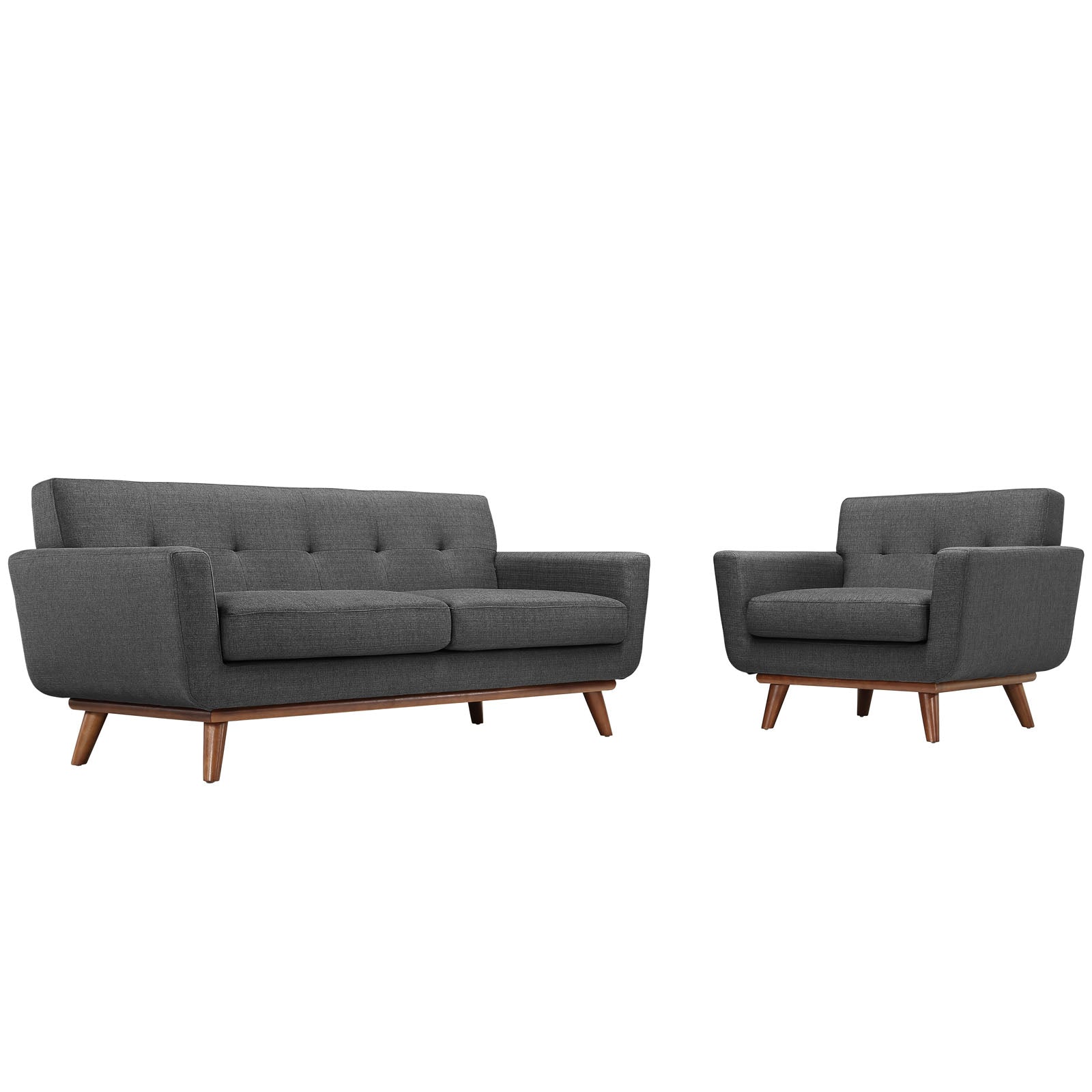 Engage Armchair and Loveseat Set of 2 by Modway EEI-1346-DOR