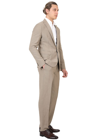 tan armani suit