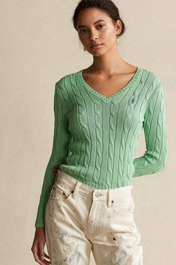 Polo Ralph Lauren Pima Cotton V Yaka Slim Fit Saç Örgü Triko 211580008071 –  Libas Trendy Fashion Store