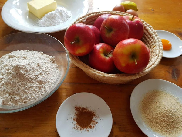 Zutaten für Omis Apfeltorte für die Darmflora