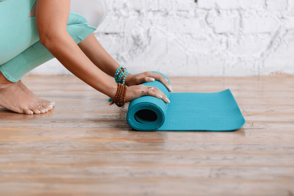Roll up yoga mat