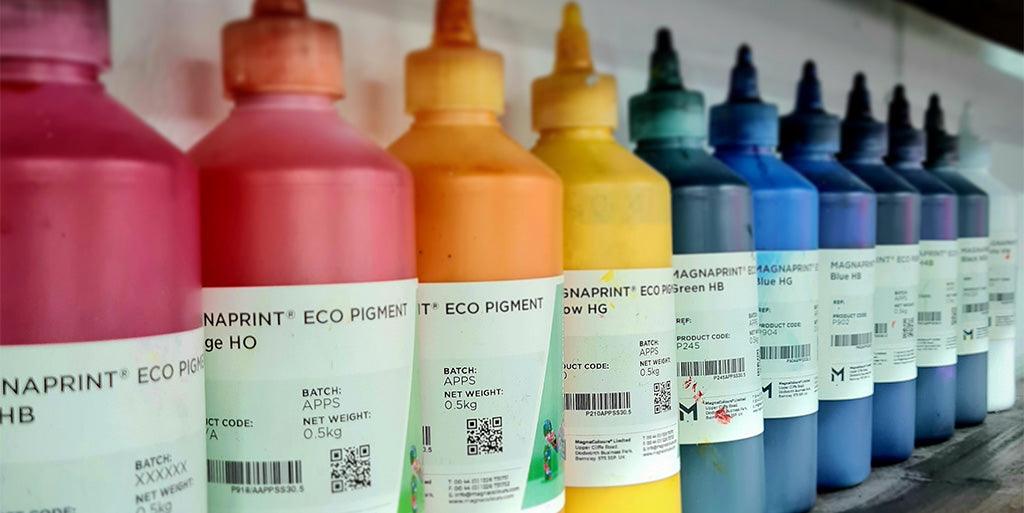 water based inks from Magna Colour - Eco screen printing in cornwall