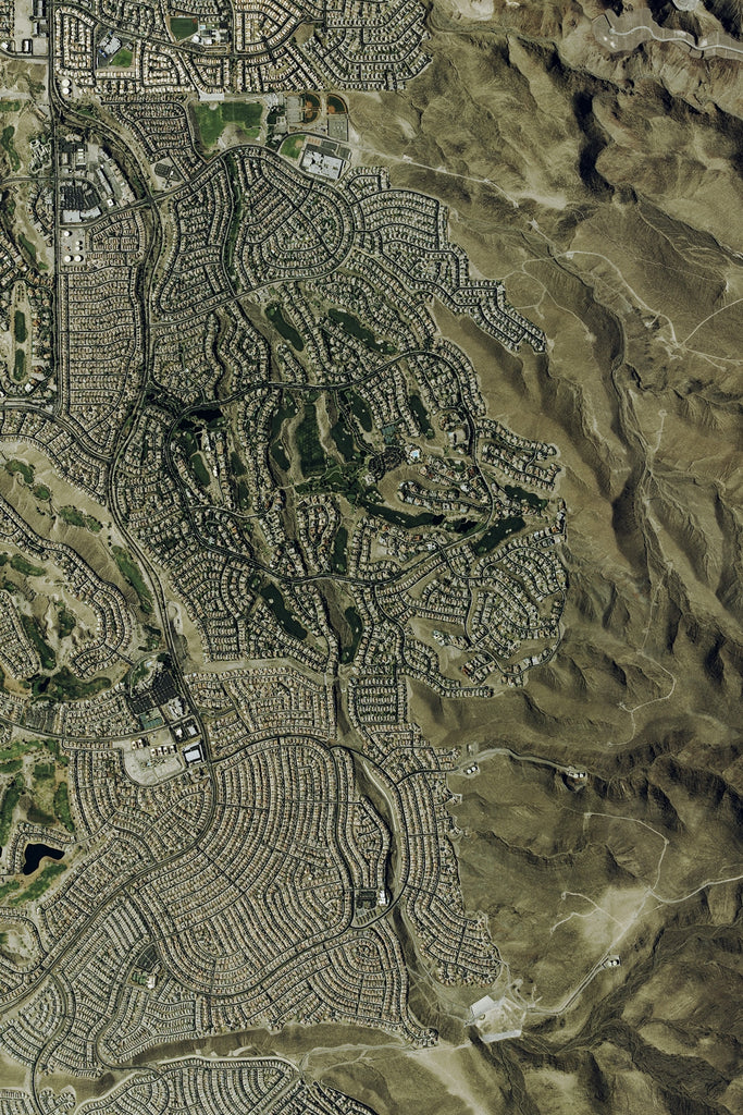 The Las Vegas Nevada Satellite Poster Map – www.paulmartinsmith.com
