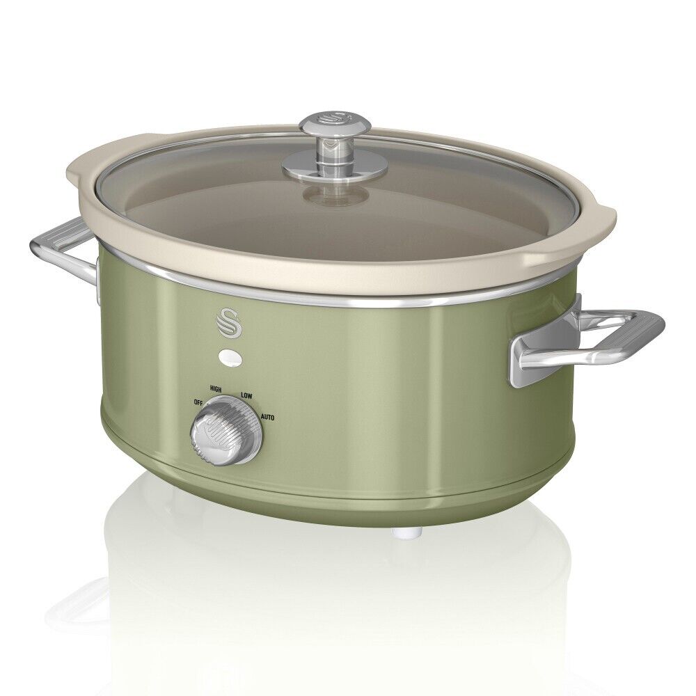 Swan 3.5L Slow Cooker, SF17021BLN, Blue