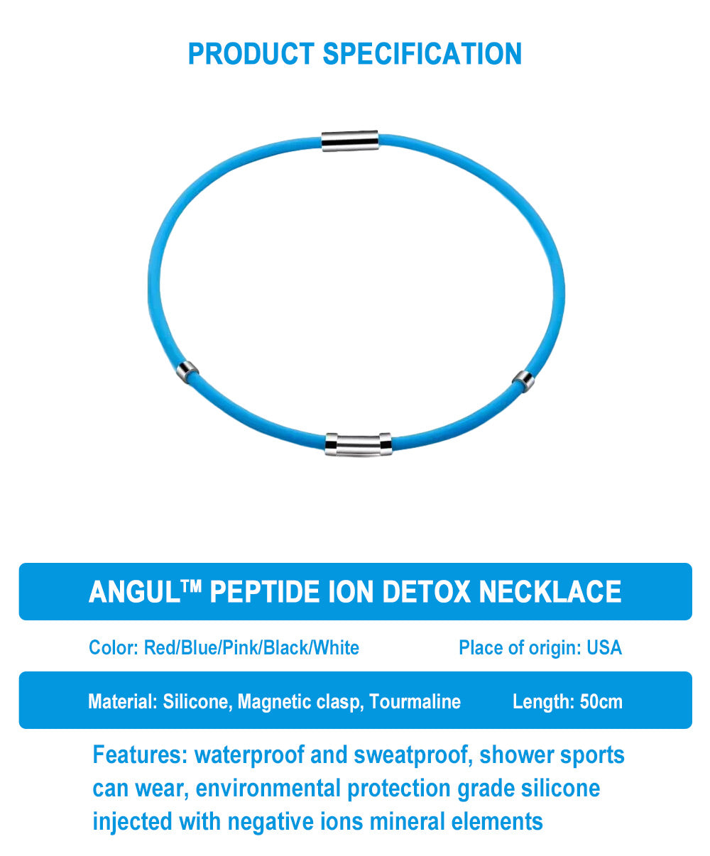 ANGUL™ Peptide Germanium Magnetic Therapy Detox Necklace