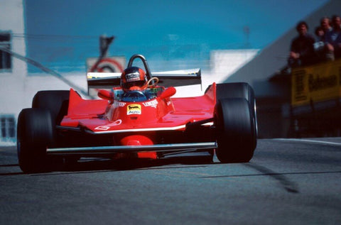 Ferrari 312 T4 driven by gilles villeneuve at monaco grand prix of 1979