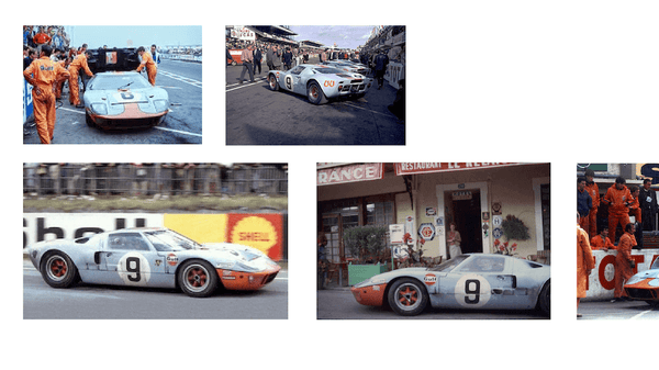 Ford GT40 1968 Le Mans Collage