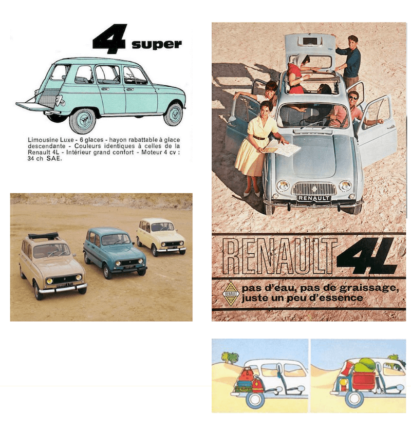 Renault-R4-art-collage