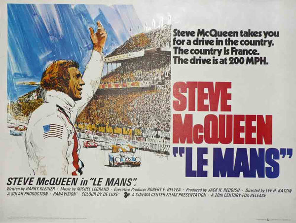 Steve mcqueen "le mans" movie poster 1971