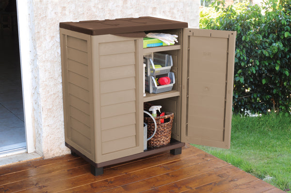 3ft Plastic Garden Storage Utility Shed Cabinet with ...