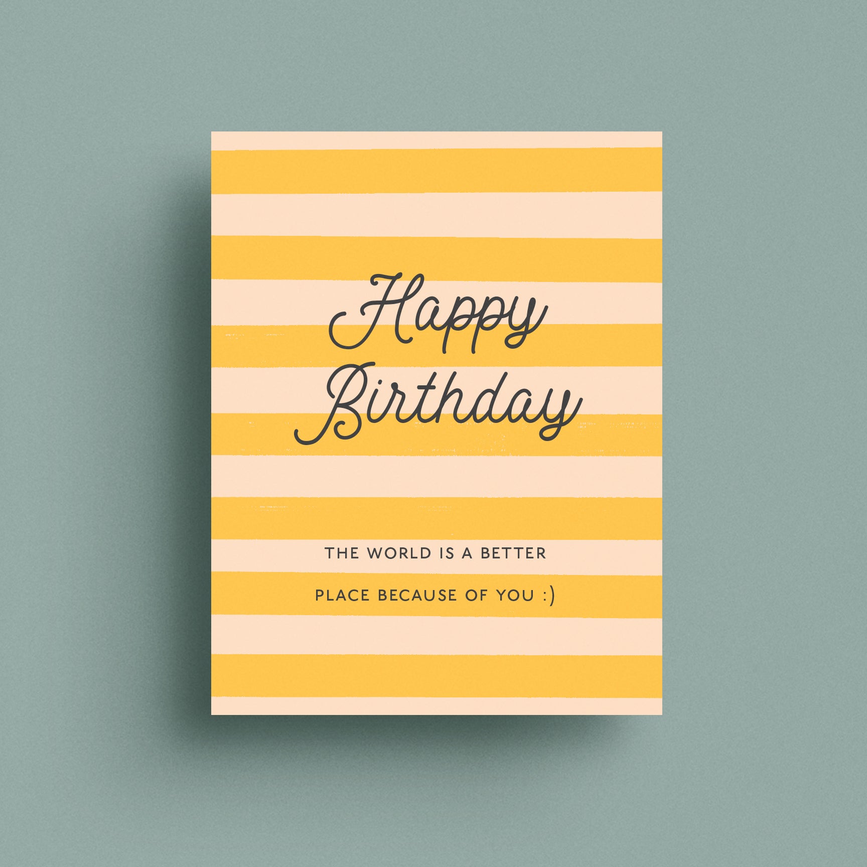 Better Place Birthday Card