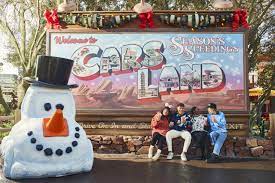 Cars Land at DCA at the holiday time