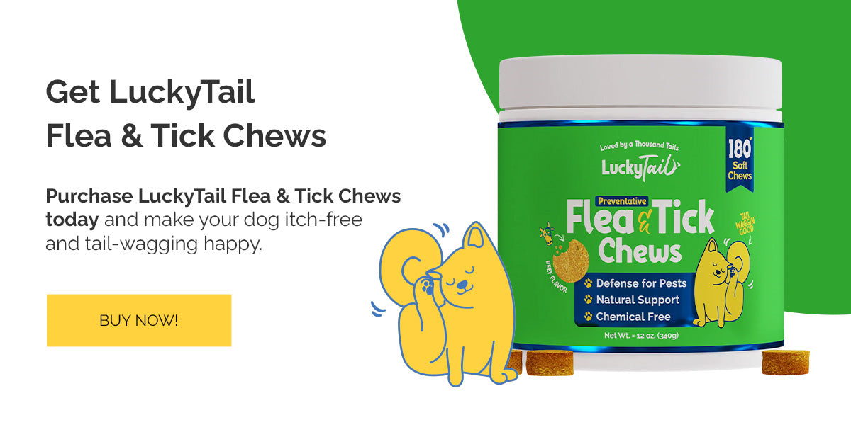 Get LuckyTail Flea & Tick Chews