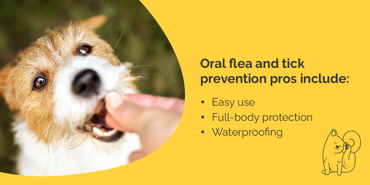 pros of oral flea and tick prevention