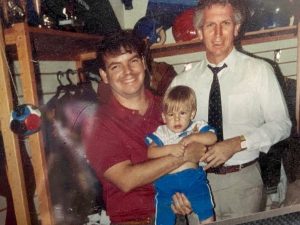 Kim and Aaron with Don Sutton