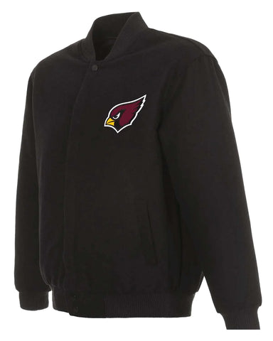 Arizona Cardinals Bomber Black Wool Jacket