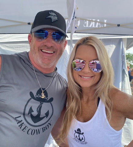 Lake Cowboy Founders and Owners Joe Koeppl and his wife Michelle