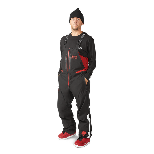 THIRTY TWO - SPRING BREAK X POWDER BIB - RED/BLACK